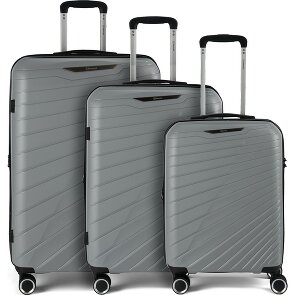 Benzi 5808 4 ruote Set di valigie 3 pezzi con piega di espansione