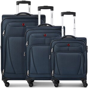 Wenger Beaumont 4 ruote Set di valigie 3 pezzi con piega di espansione