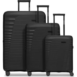 Farmhood Eco Edition 4 ruote Set di valigie 3 pezzi con piega di espansione