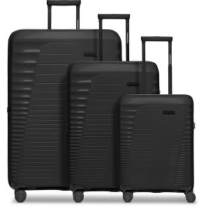 Farmhood Eco Edition 4 ruote Set di valigie 3 pezzi con piega di espansione