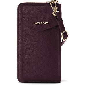 Lazarotti Bologna Portafoglio in pelle con zip Custodia per cellulare in pelle 19 cm