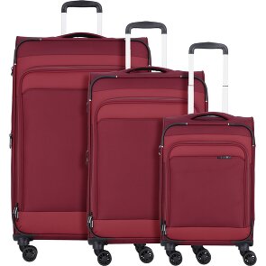 d&n Travel Line 9504 4 ruote Set di valigie 3 pezzi con piega di espansione