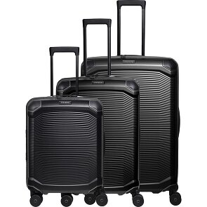 Travelite Millennium 4 ruote Set di valigie 3 pezzi con piega di espansione