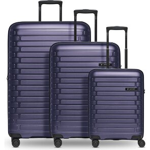 Pactastic Collection 04 THE THREE SET + 4 ruote Set di valigie 3 pezzi espandibile