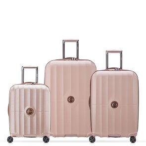 Delsey Paris Carrousel 4 ruote Set di valigie 3 pezzi con piega di espansione Delsey Paris Carrousel 4 ruote Set di valigie 3 pezzi con piega di espansione
