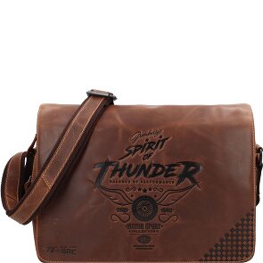 Greenburry Racing Collection Atlanta Cartella Messenger Pelle 36 cm