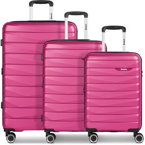 Bench Paris 4 ruote Set di valigie 3 pezzi con piega di espansione