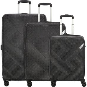 American Tourister Exoline 4 ruote Set di valigie 3 pezzi con piega di espansione American Tourister Exoline 4 ruote Set di valigie 3 pezzi con piega di espansione