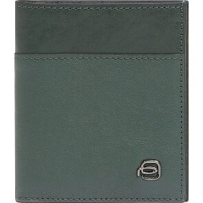 Piquadro Black Square Custodia per carta di credito Protezione RFID Vera Pelle 9 cm