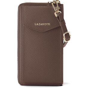Lazarotti Bologna Portafoglio in pelle con zip Custodia per cellulare in pelle 19 cm