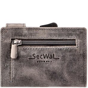 SecWal Custodia per carte di credito Portafoglio RFID in pelle 9 cm