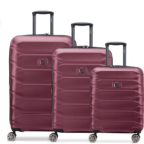 Delsey Paris Meteor 4 ruote Set di valigie 3 pezzi con piega di espansione Delsey Paris Meteor 4 ruote Set di valigie 3 pezzi con piega di espansione