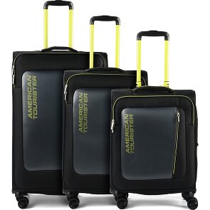 American Tourister Aktivus 4 ruote Set di valigie 3 pezzi con piega di espansione