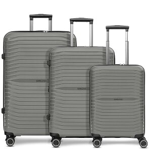 Stratic Shine 4 ruote Set di valigie 3 pezzi con piega di espansione
