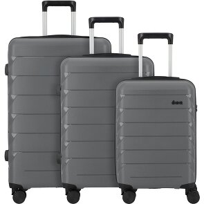 d&n Travel Line 4100 4 ruote Set di valigie 3 pezzi d&n Travel Line 4100 4 ruote Set di valigie 3 pezzi