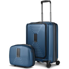 Redolz Set di valigie Essentials 14 2 pezzi trolley da cabina con piega elastica + beauty case