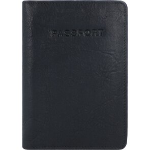 Burkely Custodia per passaporto RFID in pelle antica Avery 10 cm