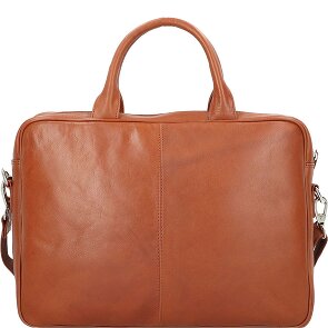 Dermata Cartella in pelle con scomparto per laptop da 39 cm