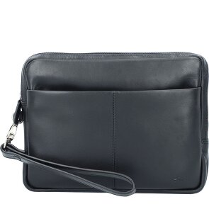 Esquire Borsa da polso in pelle Oxford da 25 cm