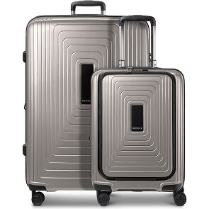 Redolz Set di valigie Essentials 14 a 4 ruote 2 pz. scomparto per laptop con piega elastica