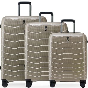 Echolac Exo 4 ruote Set di valigie 3 pezzi espandibile