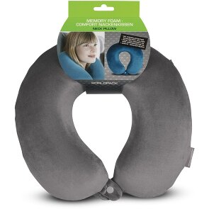 Funtime Cushtie Cuscino Da Viaggio In Borsa - Supporto Collo Memory Foam Nero