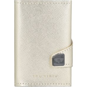 Tru Virtu Custodia per carte di credito Click & Slide Portafoglio RFID in pelle 6,5 cm