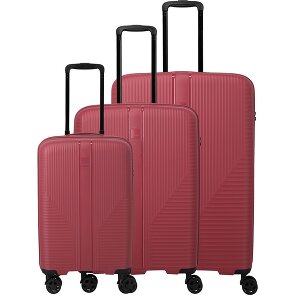 Travelite Air Stripe 4 ruote Set di valigie 3 pezzi con piega di espansione