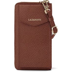 Lazarotti Bologna Portafoglio in pelle con zip Custodia per cellulare in pelle 19 cm