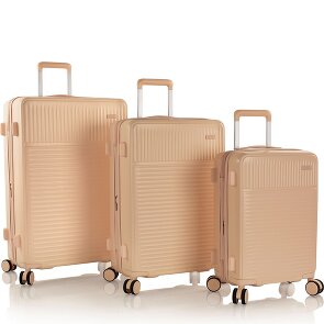 Heys Pastel 4 ruote Set di valigie 3 pezzi con piega di espansione