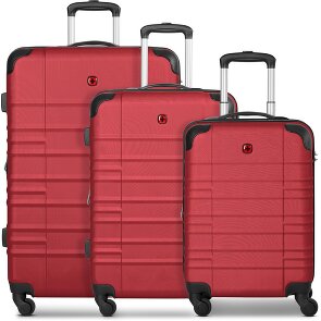Wenger Amplar Evo 4 ruote Set di valigie 3 pezzi con piega di espansione Wenger Amplar Evo 4 ruote Set di valigie 3 pezzi con piega di espansione