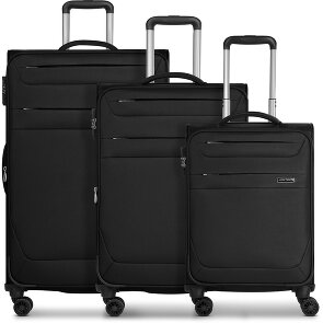 Worldpack Chicago 4 ruote Set di valigie 3 pezzi con piega di espansione
