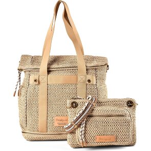 Desigual Raffia Borsa a tracolla 29 cm con piega di espansione