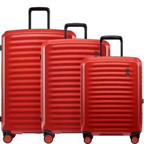 Echolac Oxygen 4 ruote Set di valigie 3 pezzi con piega di espansione