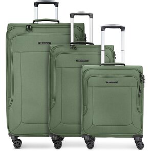 Franky Melbourne 3.0 Set di valigie a 4 ruote, 3 pezzi, con piega elastica Franky Melbourne 3.0 Set di valigie a 4 ruote, 3 pezzi, con piega elastica