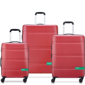 Delsey Paris x Set di valigie a 4 ruote United Colors of Benetton Now Hardside 3 pezzi con piega elastica