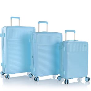 Heys Pastel 4 ruote Set di valigie 3 pezzi con piega di espansione