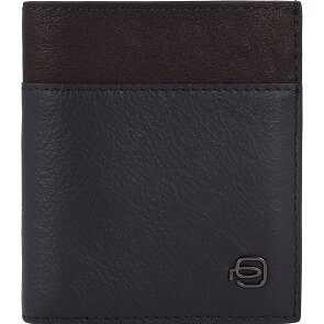 Piquadro Black Square Custodia per carta di credito Protezione RFID Vera Pelle 9 cm
