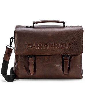 Farmhood Memphis Cartella XXL 3 scomparti in pelle 39 cm