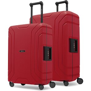 Redolz Essentials 15 Set di valigie a 4 ruote 2 pezzi con chiusura a tre punti
