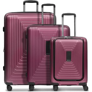 Redolz Essentials 14 4 ruote Set di valigie 3 pezzi con piega di espansione