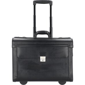 Alassio Valigia pilota in pelle a 2 ruote Scomparto per laptop da 48 cm Alassio Valigia pilota in pelle a 2 ruote Scomparto per laptop da 48 cm