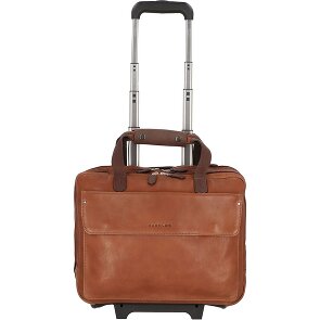 Harold's Trolley business a 2 ruote in pelle 40 cm Scomparto per laptop