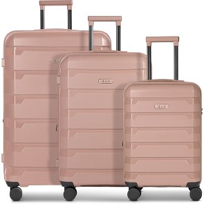 d&n South Dakota 4 ruote Set di valigie 3 pezzi con piega di espansione d&n South Dakota 4 ruote Set di valigie 3 pezzi con piega di espansione