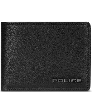 Police Portafoglio RFID in pelle 12 cm pieghevole con zip