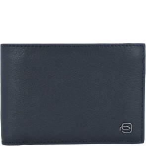 Piquadro Portafoglio quadrato nero RFID in pelle 12,5 cm