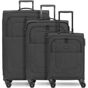 Redolz Essentials 12 THREE SET 4 ruote Set di valigie 3 pezzi con piega di espansione