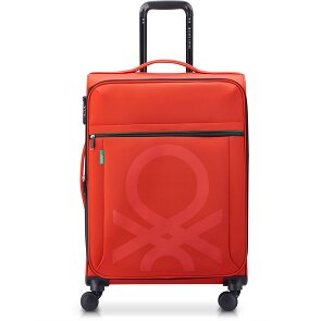 Delsey Paris x United Colors of Benetton Colour Bock Trolley a 4 ruote da 67 cm con piega elastica
