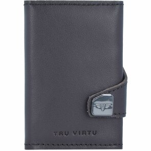 Tru Virtu Custodia per carte di credito Click & Slide Portafoglio RFID in pelle 6,5 cm