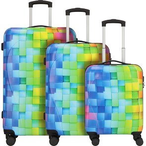 Nowi Santa Cruz 4 ruote Set di valigie 3 pezzi